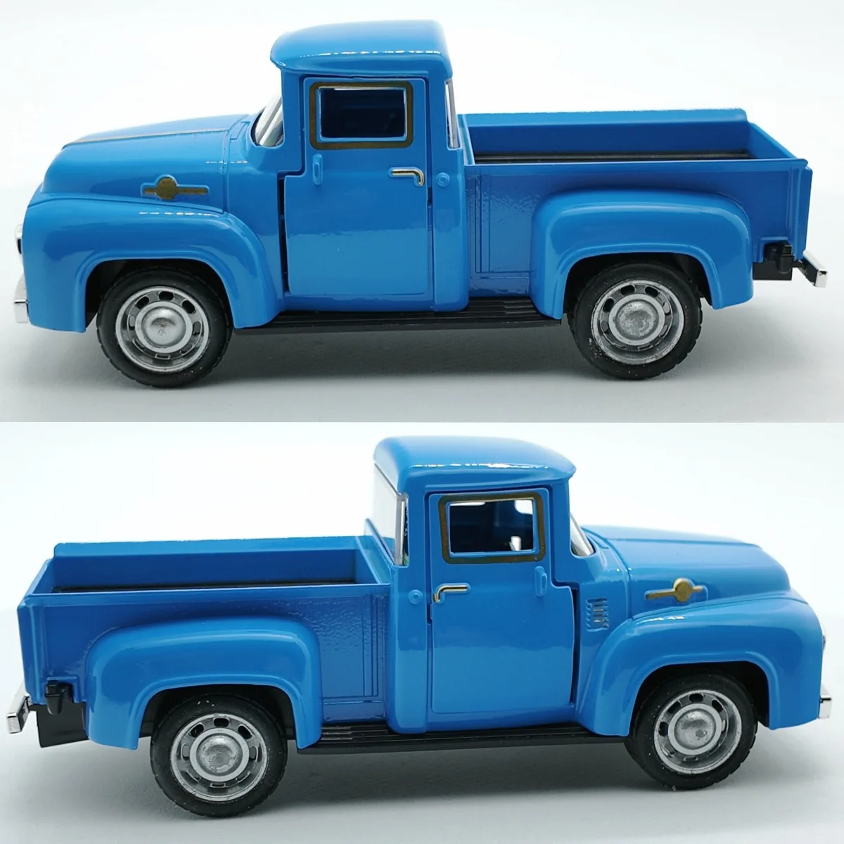 1:43 Classic Pickups Truck Simulation Car Model Alloy Pull Back Diecast Vehicle For Boys Children Christmas Decoration Toy