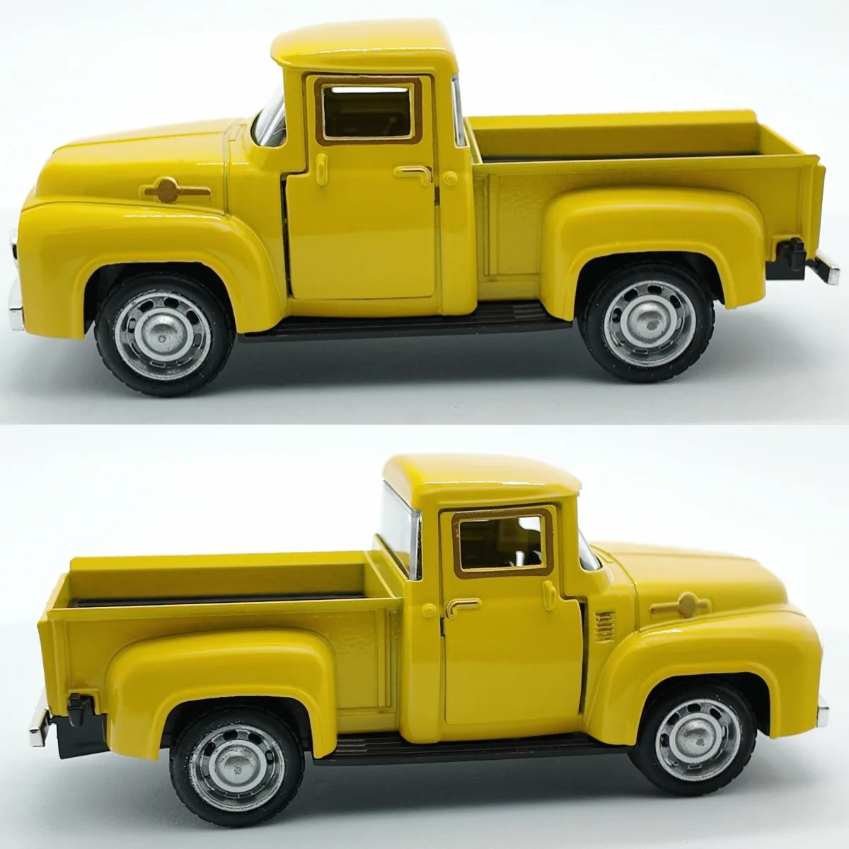 1:43 Classic Pickups Truck Simulation Car Model Alloy Pull Back Diecast Vehicle For Boys Children Christmas Decoration Toy