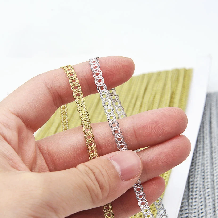 5 Yards Small Circular Ring Embroidery Lace Fabric Trim Clothing Christmas Wedding Home Party Festival Decoration DIY Sewing