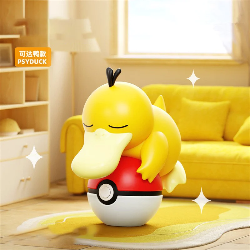 Authentic Pokémon Poké Ball Eevee Handmade Pikachu Night Light Cartoon Doll Desktop Ornament Children's Toys Christmas Gift