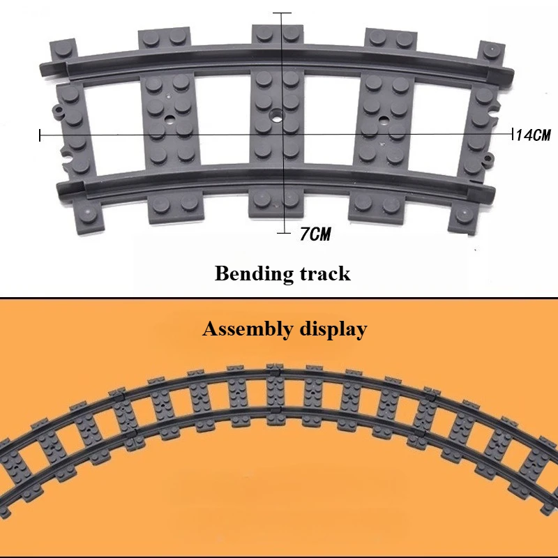 Creative MOC City Traffic Straight Track Curve Lane Change and Track Building Blocks for Children-Boys' Christmas Gift