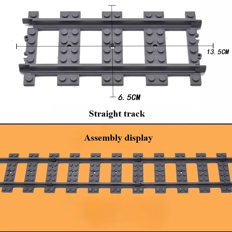 Creative MOC City Traffic Straight Track Curve Lane Change and Track Building Blocks for Children-Boys' Christmas Gift