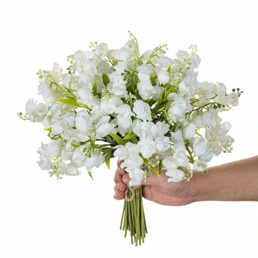 10/20Pcs Artificial Flowers Canterbury Bells Christmas Home Room Table Arrangement Outdoor Garden Bonsai Festive Wedding Decor