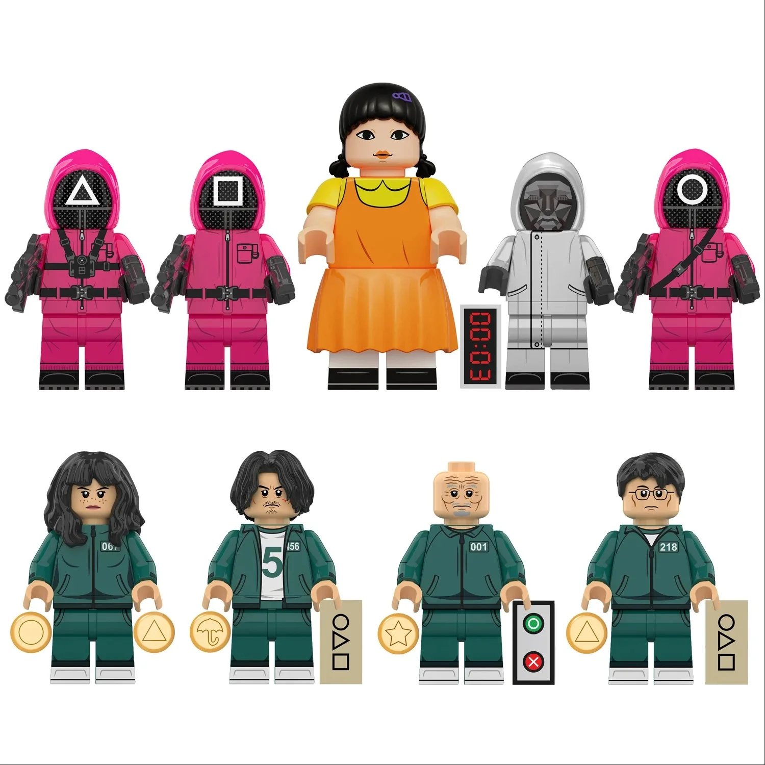 New Anime Cartoon TV Bricks Toy Dolls Building Blocks Assemble Toys Model Children Christmas Gifts
