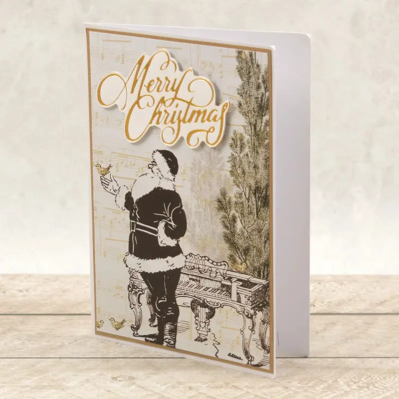Reindeer Christmas Tree Snowflake Metal Hot Foil Plate for DIY Scrapbooking Photo Album Embossing Paper Cards Making Crafts
