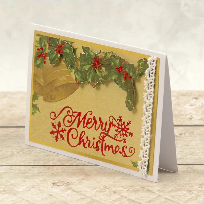Reindeer Christmas Tree Snowflake Metal Hot Foil Plate for DIY Scrapbooking Photo Album Embossing Paper Cards Making Crafts
