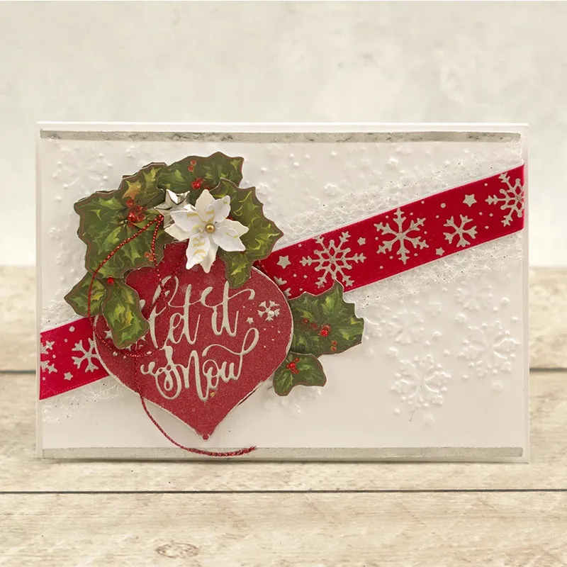 Reindeer Christmas Tree Snowflake Metal Hot Foil Plate for DIY Scrapbooking Photo Album Embossing Paper Cards Making Crafts
