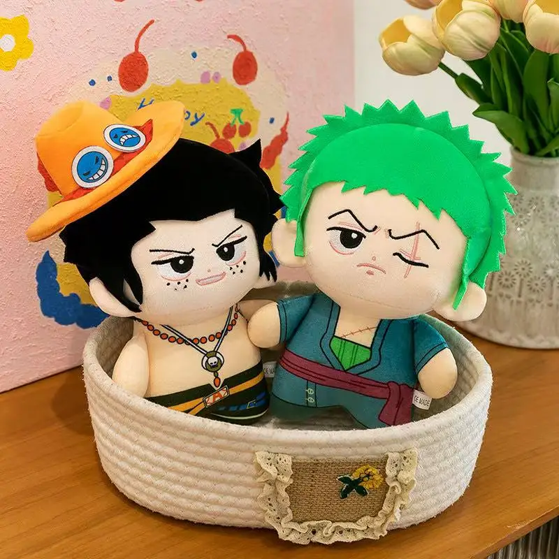 HOT Luffy Zoro Ace Sanji Plush Toy doll Backpack HangingsAnime  toys 23cm Plush Kid Christmas Gift Toys Cute Doll Birthday Gifts