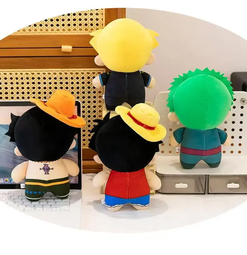 HOT Luffy Zoro Ace Sanji Plush Toy doll Backpack HangingsAnime  toys 23cm Plush Kid Christmas Gift Toys Cute Doll Birthday Gifts