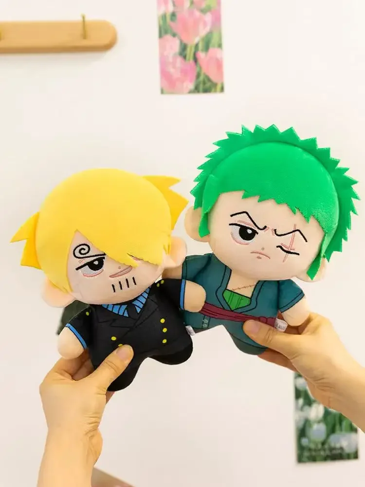 HOT Luffy Zoro Ace Sanji Plush Toy doll Backpack HangingsAnime  toys 23cm Plush Kid Christmas Gift Toys Cute Doll Birthday Gifts
