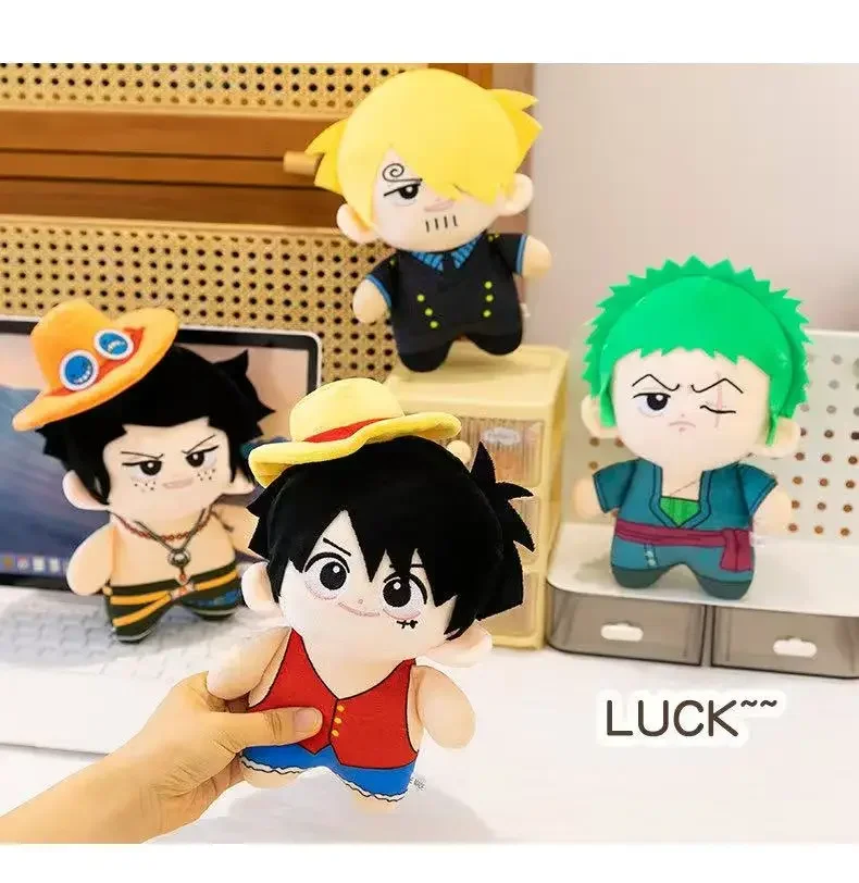 HOT Luffy Zoro Ace Sanji Plush Toy doll Backpack HangingsAnime  toys 23cm Plush Kid Christmas Gift Toys Cute Doll Birthday Gifts