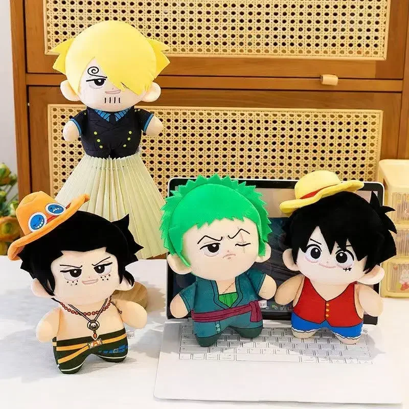 HOT Luffy Zoro Ace Sanji Plush Toy doll Backpack HangingsAnime  toys 23cm Plush Kid Christmas Gift Toys Cute Doll Birthday Gifts