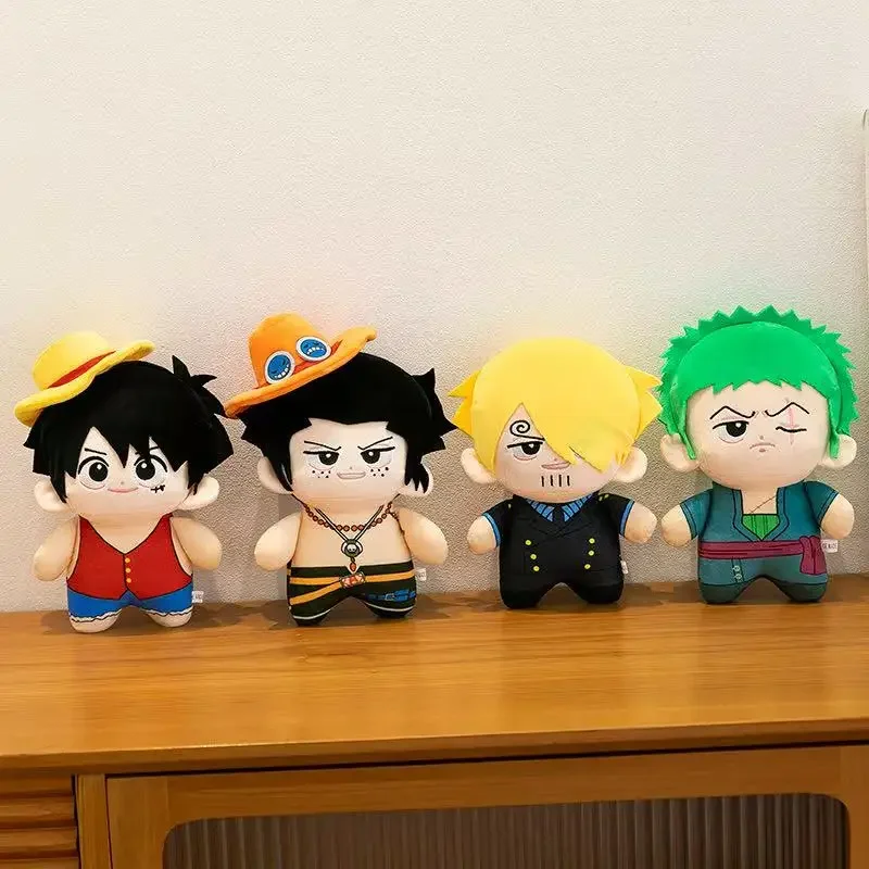 HOT Luffy Zoro Ace Sanji Plush Toy doll Backpack HangingsAnime  toys 23cm Plush Kid Christmas Gift Toys Cute Doll Birthday Gifts