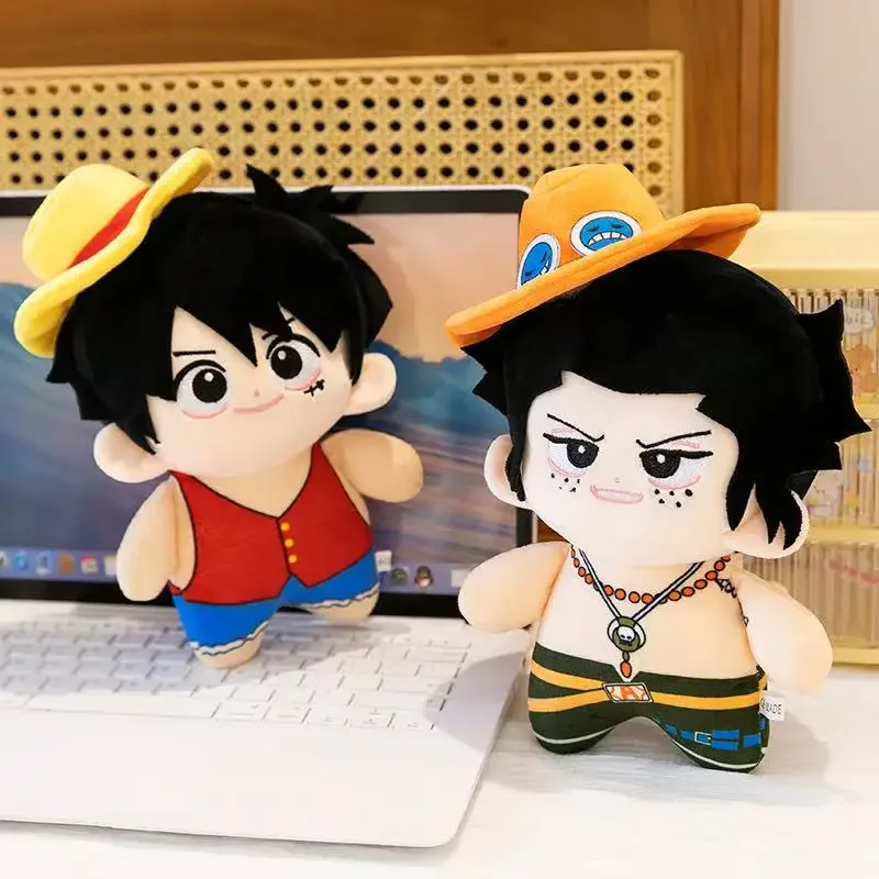 HOT Luffy Zoro Ace Sanji Plush Toy doll Backpack HangingsAnime  toys 23cm Plush Kid Christmas Gift Toys Cute Doll Birthday Gifts