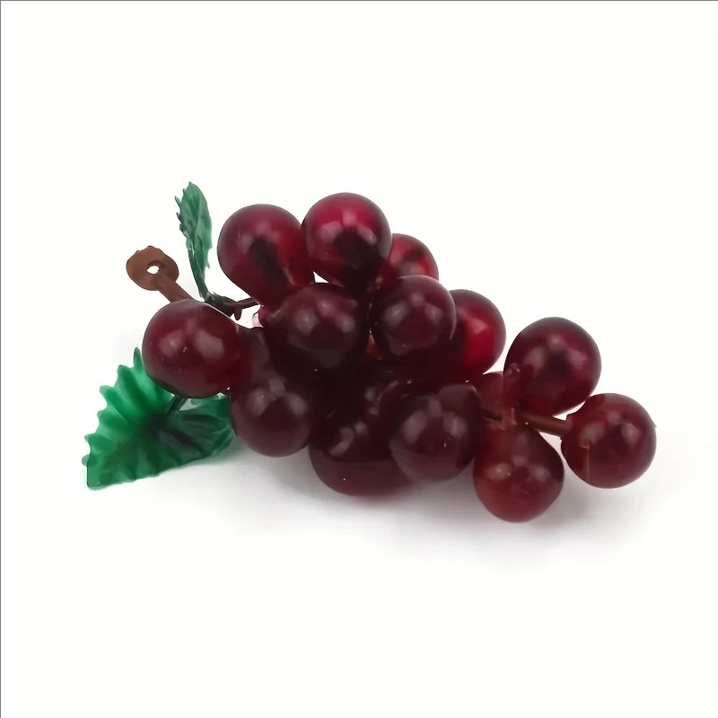 3 Strings of Plastic Artificial Fruits, Mini Mixed Grapes, Christmas Gift Box Decoration Accessories