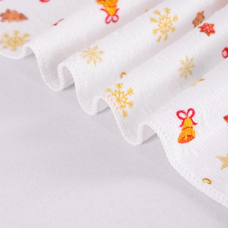 2pcs Christmas Kitchen Towels Merry Christmas Party Decoration 2025 Gingerbread Man Dish Towel Navidad Natal New Year Gift 2026