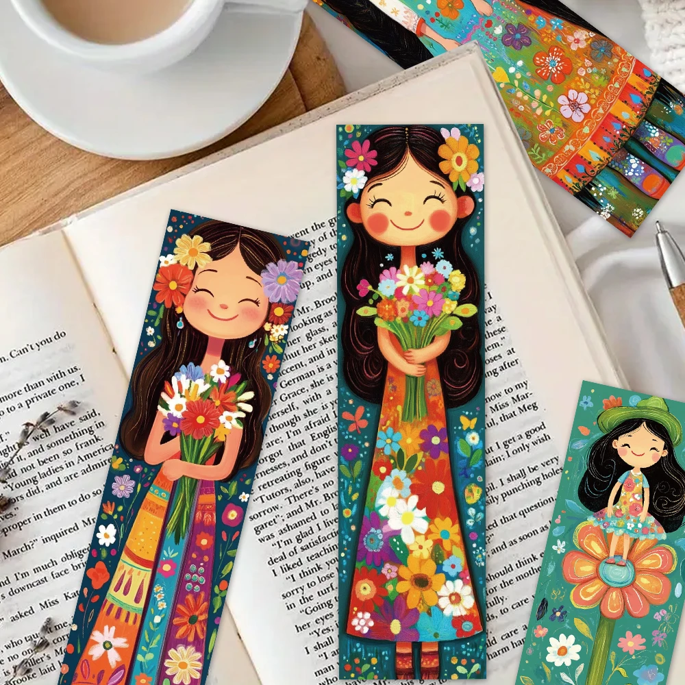 32pcs, Cute Girl Bookmarks, Suitable for Back-to-School Season, Christmas, Halloween, Teachers, Readers, Birthdays.