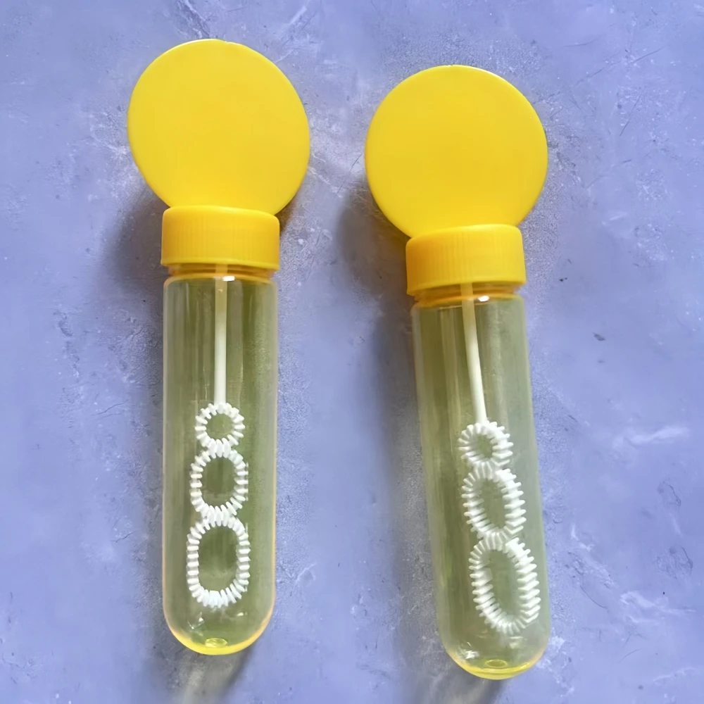 6/12/18Pcs 4.3x14cm Soap-free Liquid Bubble Tube Birthday Celebration Wedding Party Halloween Christmas Carnival Gift Decoration