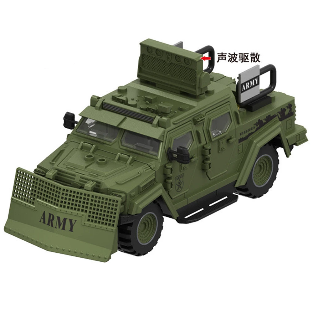 Military Army Soldiers  SWAT Police Armored Vehicle Building Blocks Bricks  DIY Toys Christmas Gift