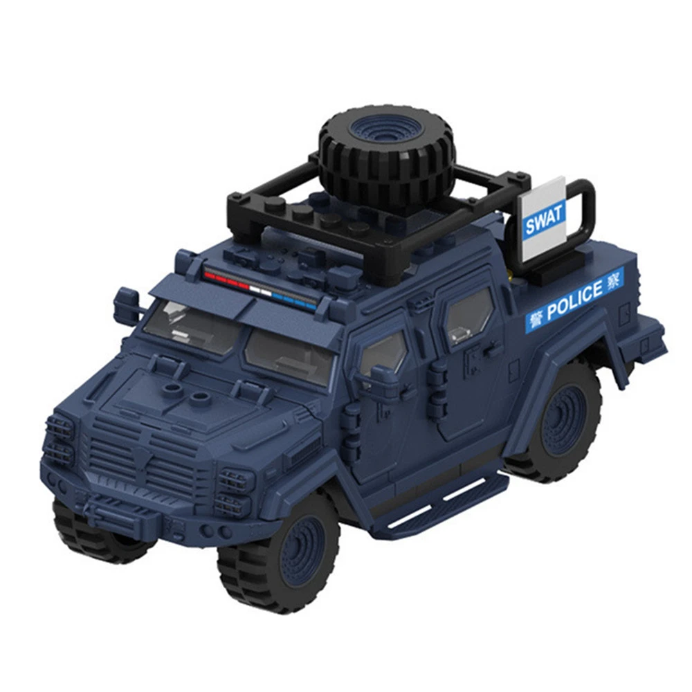 Military Army Soldiers  SWAT Police Armored Vehicle Building Blocks Bricks  DIY Toys Christmas Gift