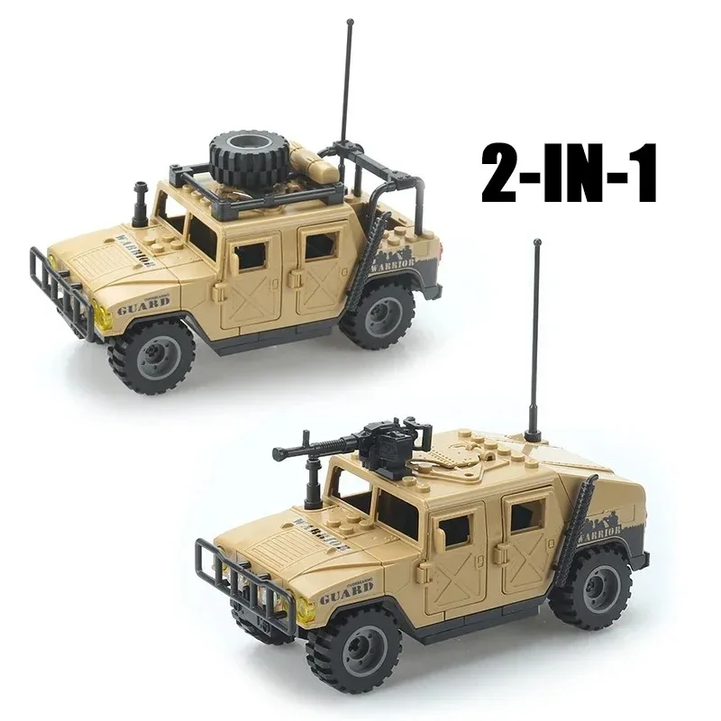 Military Army Soldiers  SWAT Police Armored Vehicle Building Blocks Bricks  DIY Toys Christmas Gift