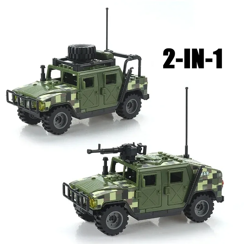 Military Army Soldiers  SWAT Police Armored Vehicle Building Blocks Bricks  DIY Toys Christmas Gift