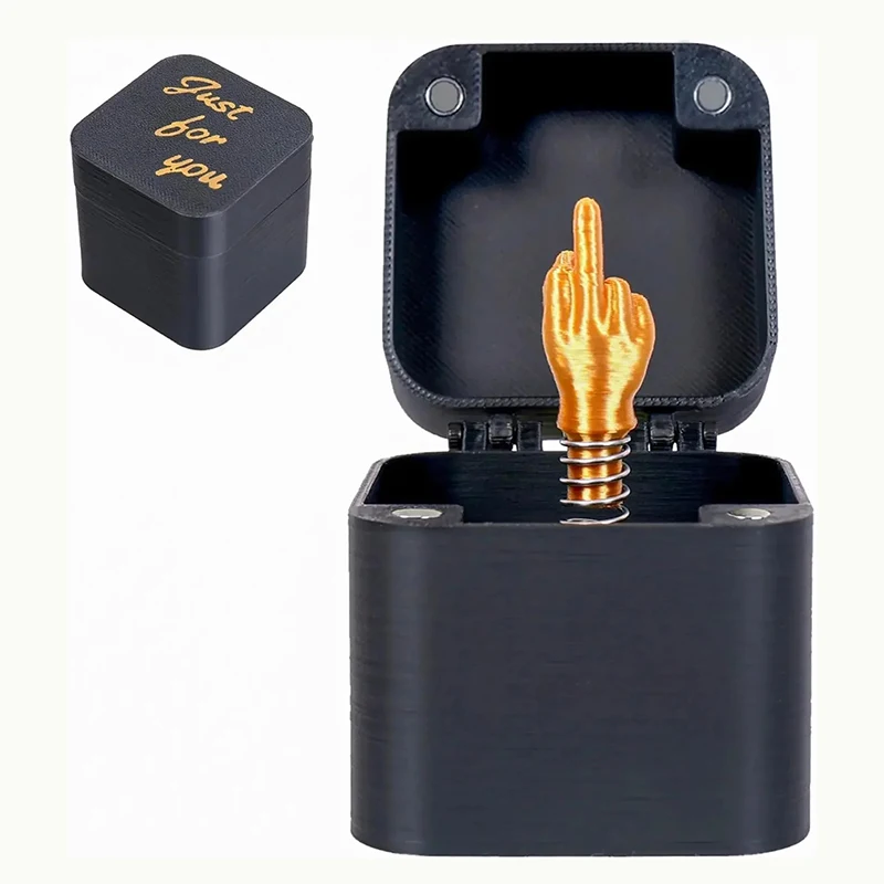 Christmas Prank Gift Middle Finger In Box Funny Creative Out Of The Box Pop-up Middle Finger Gifts Box Prank Quirky Gift New