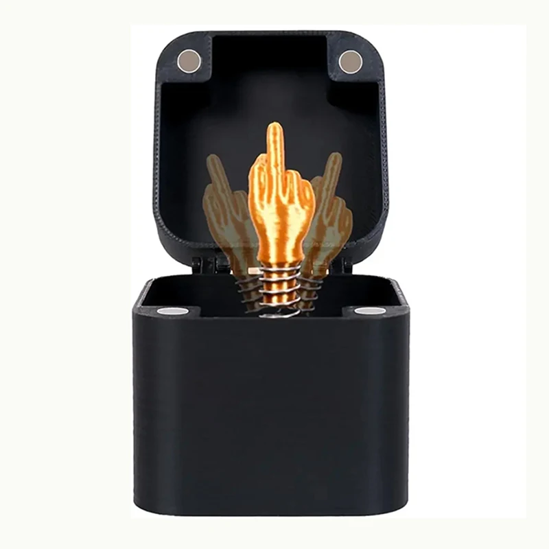 Christmas Prank Gift Middle Finger In Box Funny Creative Out Of The Box Pop-up Middle Finger Gifts Box Prank Quirky Gift New