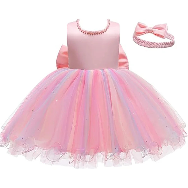 Baby Christmas Costume Christening Princess Dress For Baby Girls Wedding Kids Infant 1st Birthday Party Dress Newborn Clothes