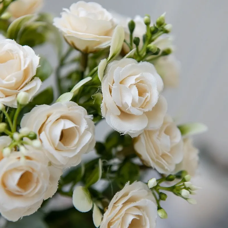 Silk Rose for Wedding Arch Christmas Wreath Decoration Home Room Bonsai Photography Prop Valentine's Day Artificial Fake Flowers