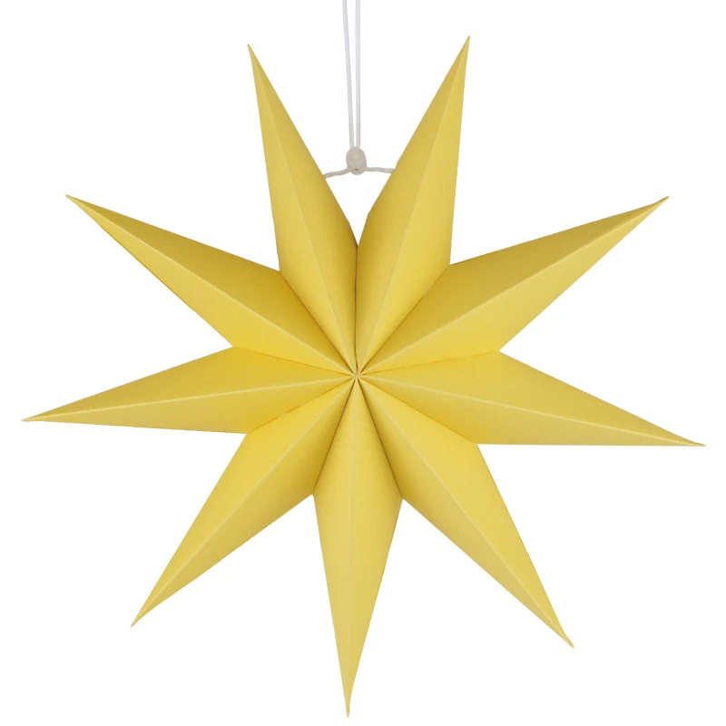 30cm Nine Tip Paper Stars Colorful Lanterns Hanging Stars Christmas Tree Ornament Home Party Wedding Bedroom Wall DIY Decoration