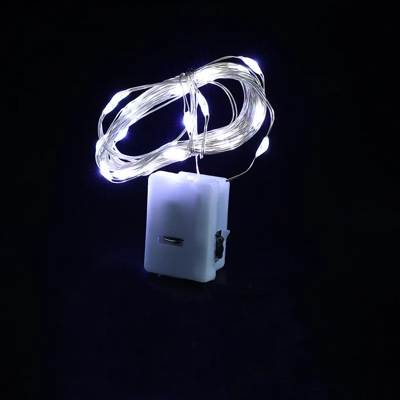 5Pcs LED Fairy Lights Battery Operated Remote Copper Wire Light Garland For Christmas Wedding Party Decoration String Lights