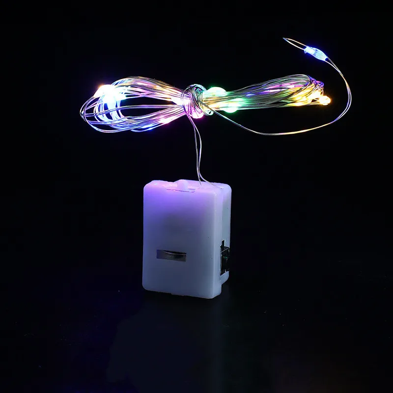 5Pcs LED Fairy Lights Battery Operated Remote Copper Wire Light Garland For Christmas Wedding Party Decoration String Lights