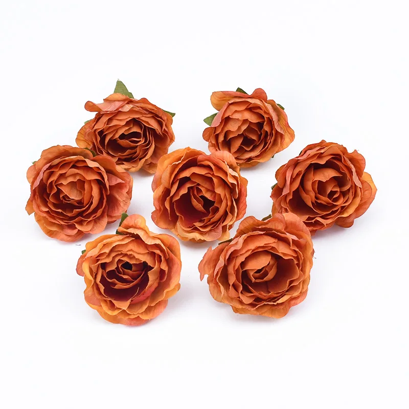 10/30 Pieces 4CM Roses Head Wedding Bridal Accessories Clearance Christmas Decorations for Home Scrapbooking Artificial Flowers