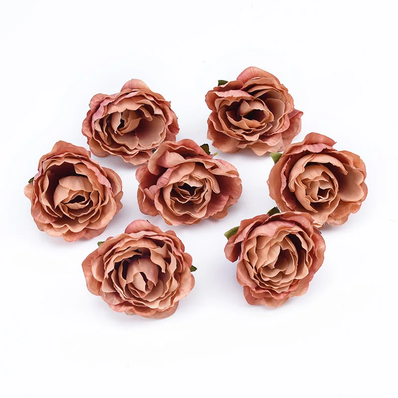 10/30 Pieces 4CM Roses Head Wedding Bridal Accessories Clearance Christmas Decorations for Home Scrapbooking Artificial Flowers