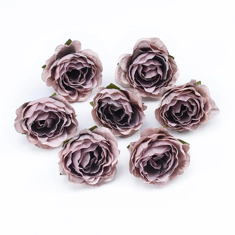 10/30 Pieces 4CM Roses Head Wedding Bridal Accessories Clearance Christmas Decorations for Home Scrapbooking Artificial Flowers