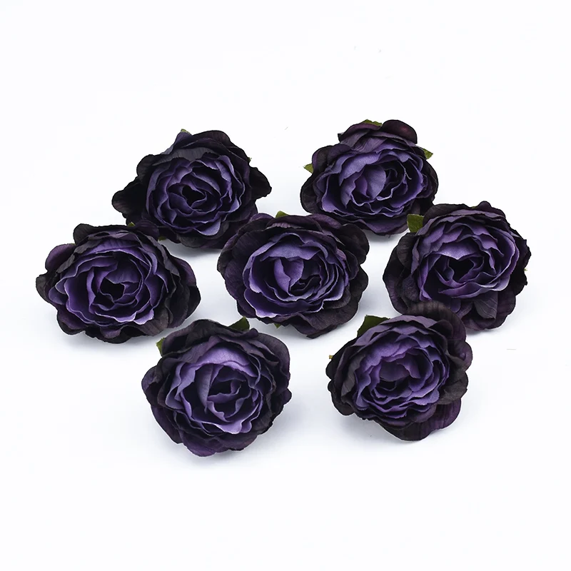 10/30 Pieces 4CM Roses Head Wedding Bridal Accessories Clearance Christmas Decorations for Home Scrapbooking Artificial Flowers