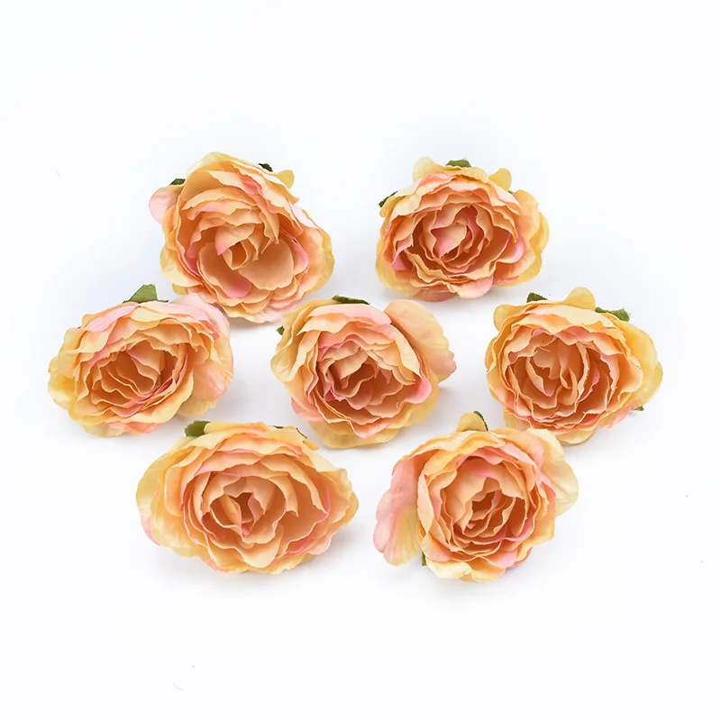 10/30 Pieces 4CM Roses Head Wedding Bridal Accessories Clearance Christmas Decorations for Home Scrapbooking Artificial Flowers