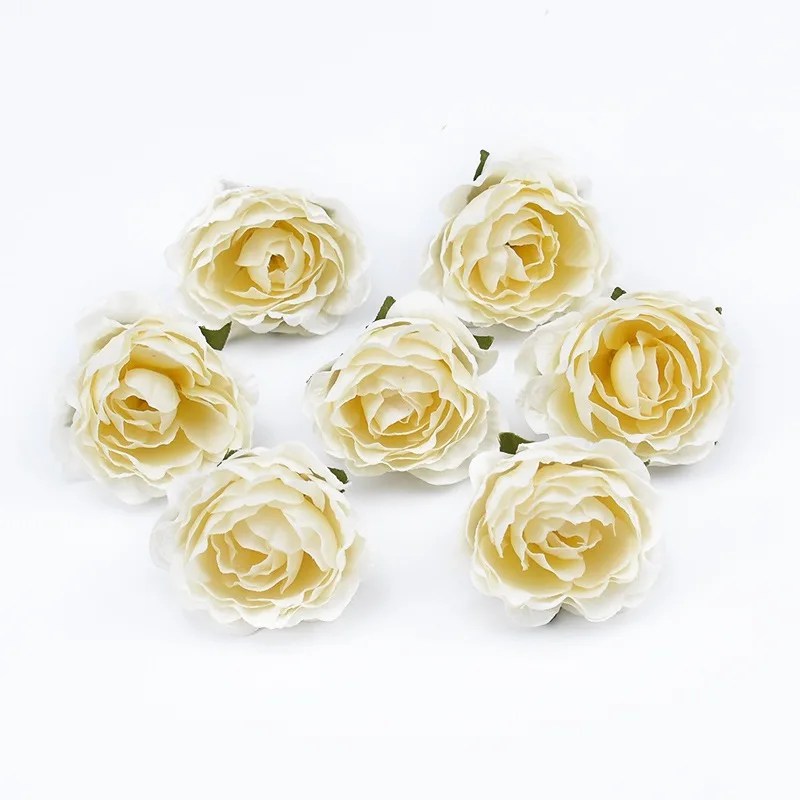 10/30 Pieces 4CM Roses Head Wedding Bridal Accessories Clearance Christmas Decorations for Home Scrapbooking Artificial Flowers