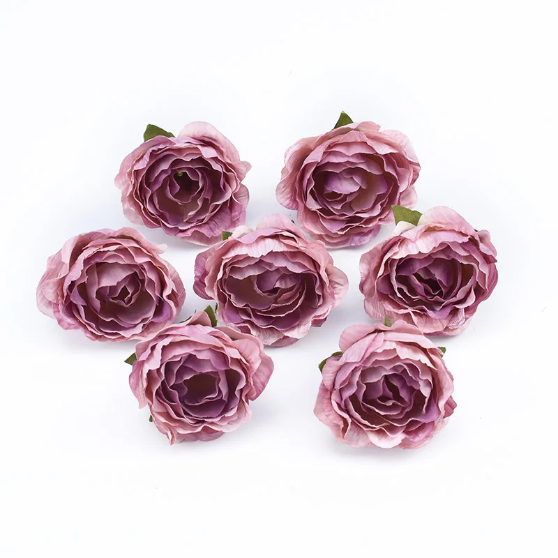 10/30 Pieces 4CM Roses Head Wedding Bridal Accessories Clearance Christmas Decorations for Home Scrapbooking Artificial Flowers