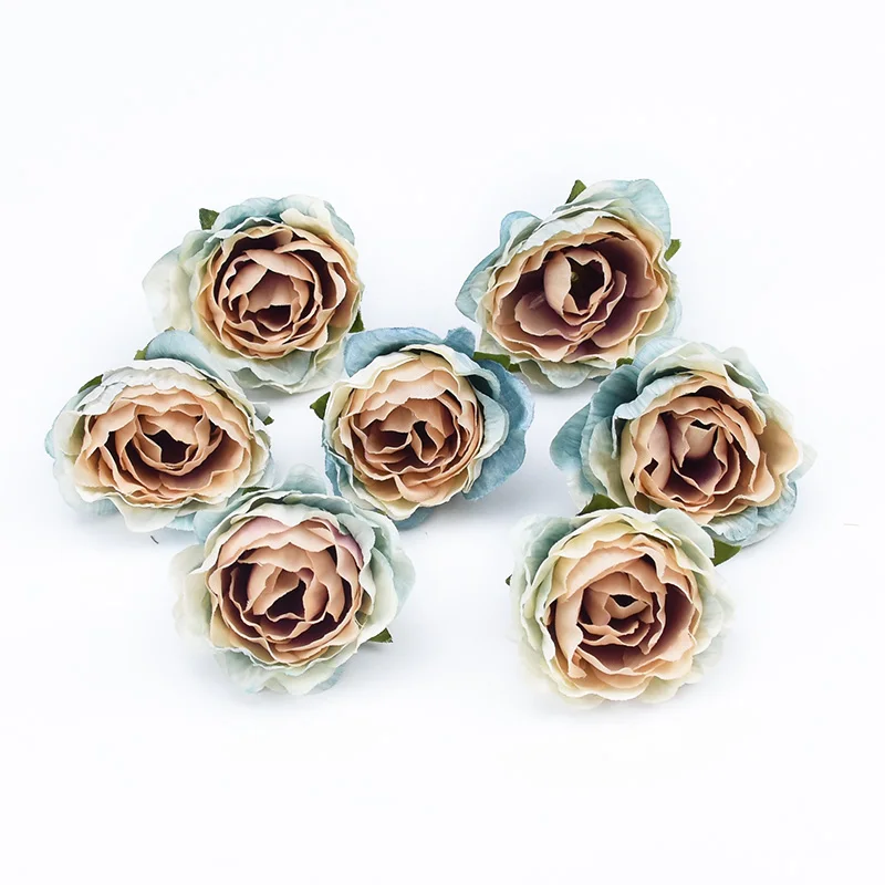 10/30 Pieces 4CM Roses Head Wedding Bridal Accessories Clearance Christmas Decorations for Home Scrapbooking Artificial Flowers