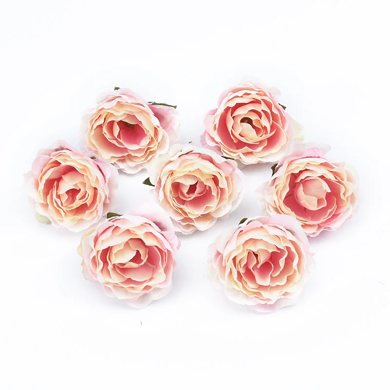 10/30 Pieces 4CM Roses Head Wedding Bridal Accessories Clearance Christmas Decorations for Home Scrapbooking Artificial Flowers