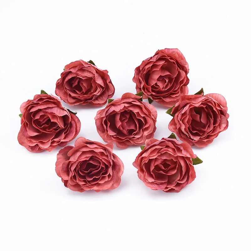 10/30 Pieces 4CM Roses Head Wedding Bridal Accessories Clearance Christmas Decorations for Home Scrapbooking Artificial Flowers