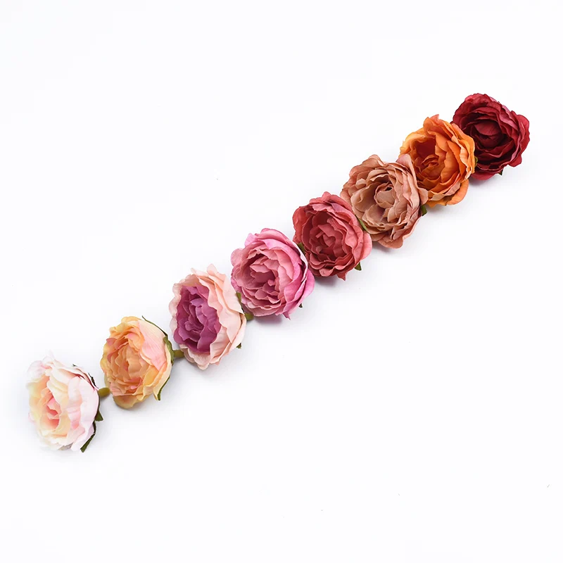10/30 Pieces 4CM Roses Head Wedding Bridal Accessories Clearance Christmas Decorations for Home Scrapbooking Artificial Flowers