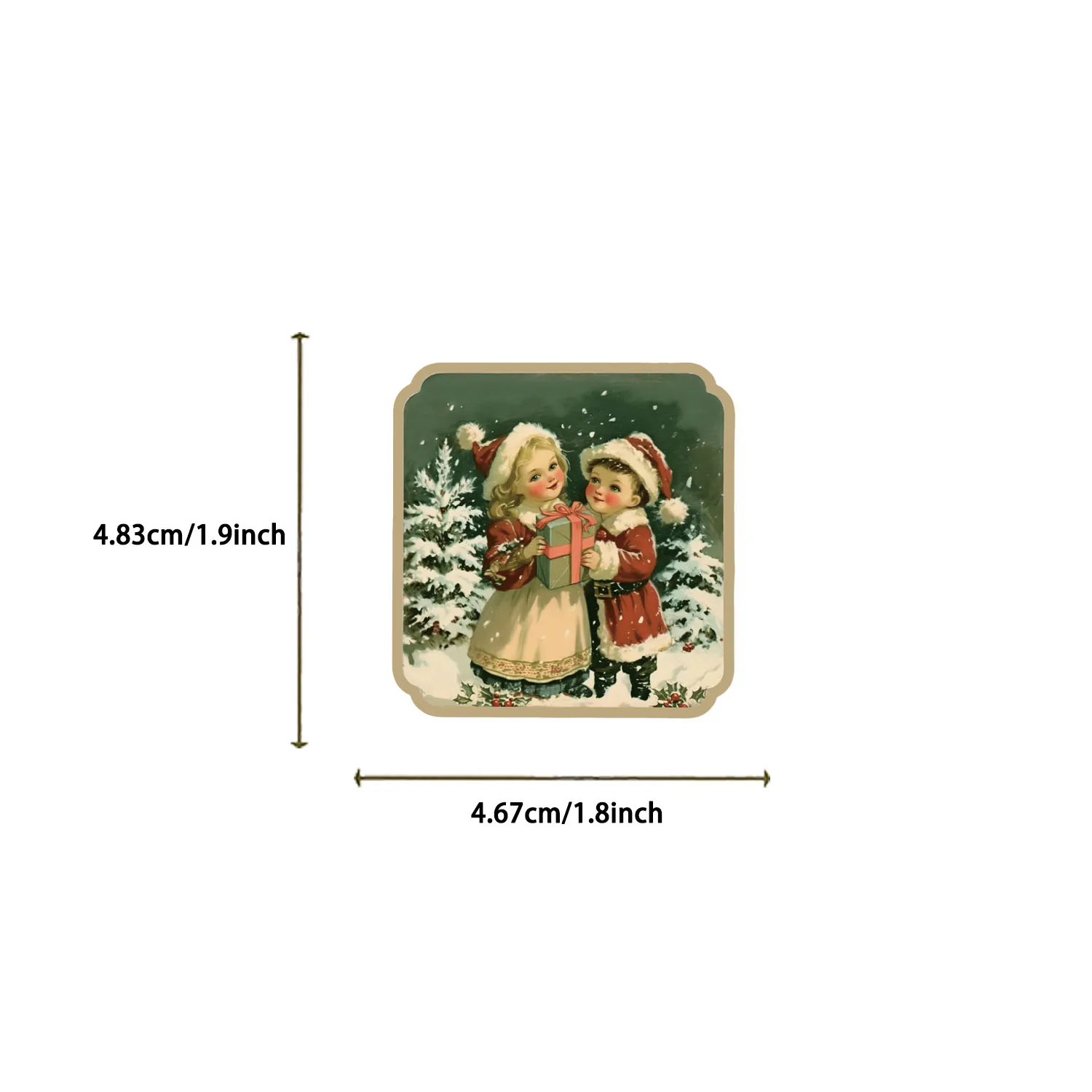 50pcs Retro Cute Santa Claus Christmas Cartoon Stickers Laptop Phone Scrapbook Suitcase Wall Sticker Kids Classics Toys