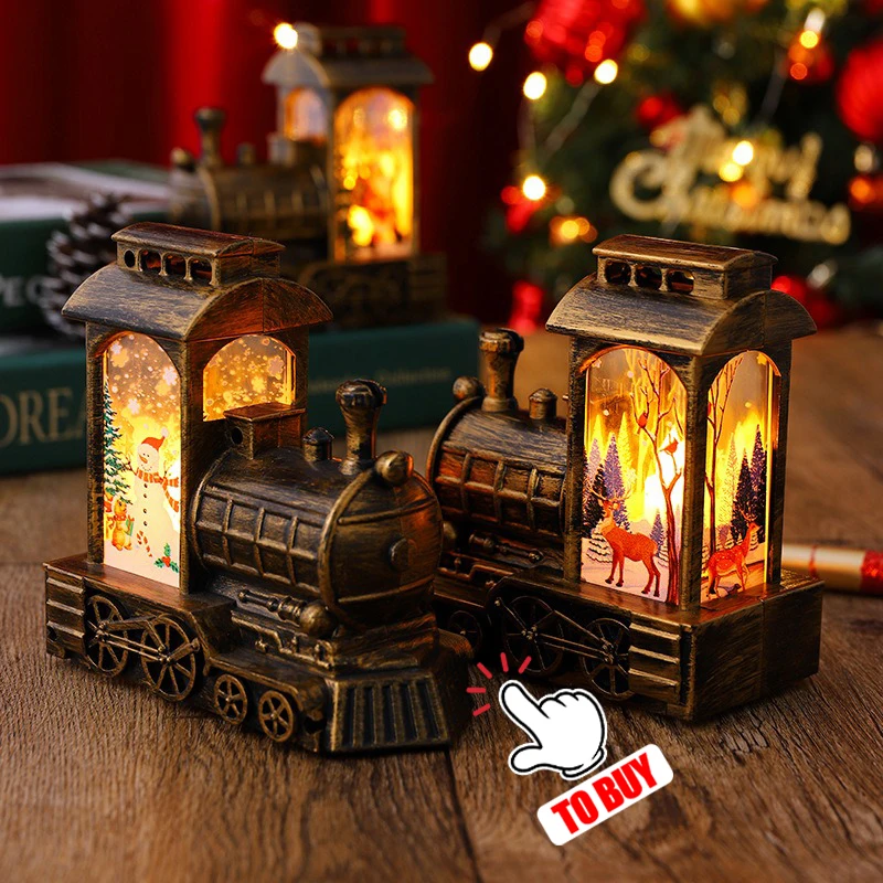 Christmas House Light Ornaments Xmas Gift New Year Navidad For Home Party Wedding Decorations Bedroom With Battery Night Light