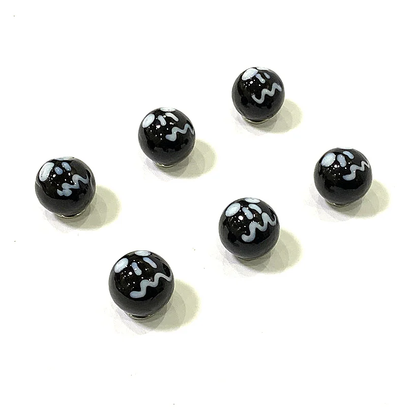 6pcs 16mm Rare Marbles Glass Ball Ornaments Aquarium Bonsai Decor Accessories Game Toy Pinball Christmas New Year Gifts for Kids