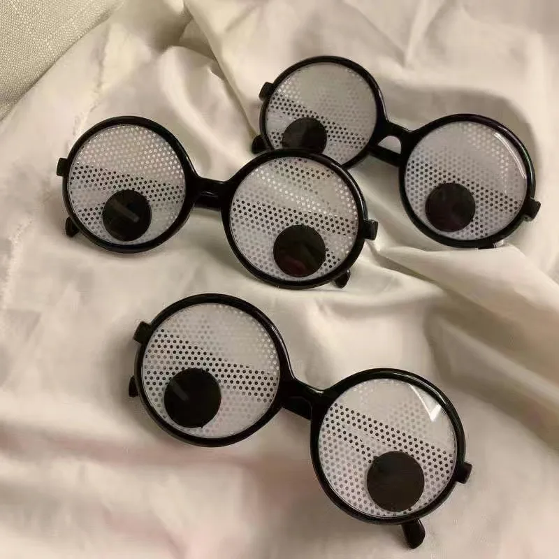 Funny Glasses Cosplay Halloween Costumes Accessories Eyeball Rolling Glasses Christmas Gifts Masqurade Decor Fancy Dress