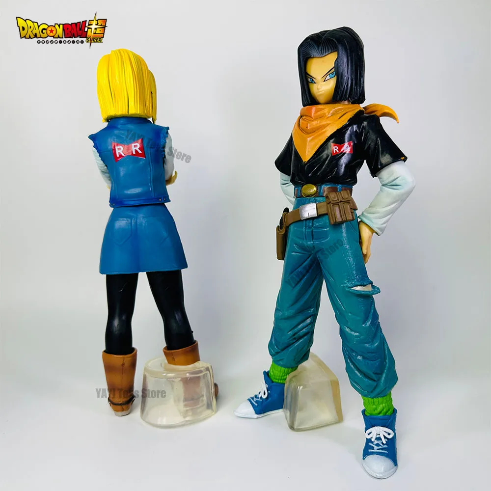 New Anime Dragon Ball Z Android 17 18 Figure Android 18 PVC Action Figures Collection Model Toys for Children Christmas Gifts