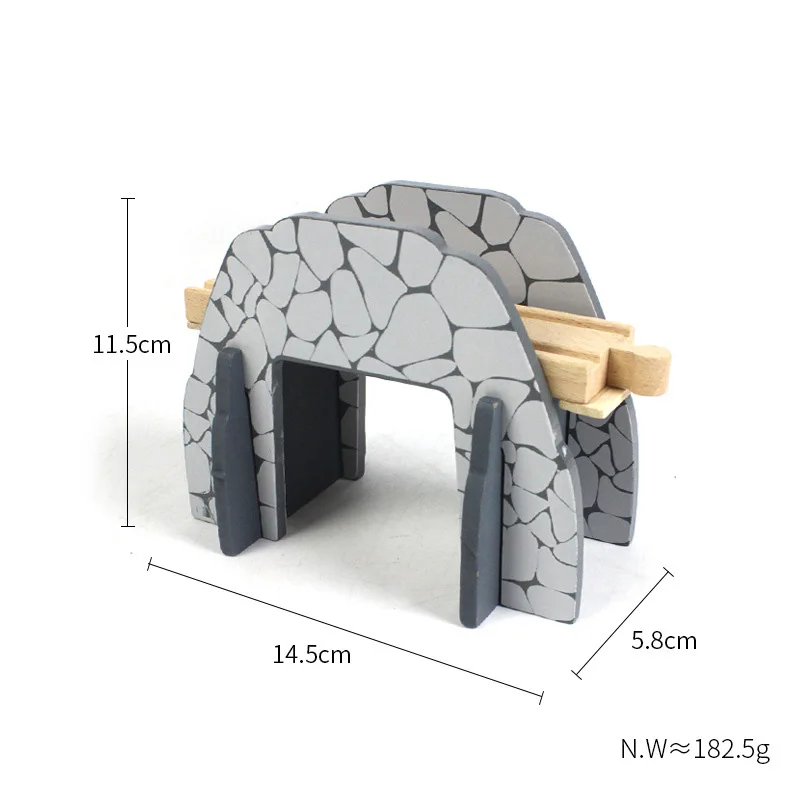 33style DIY Wooden Train Rail Tracks Accessories Wood Railway Track Parts Fit For All Wood Track Toy Christmas Birthday kid Gift